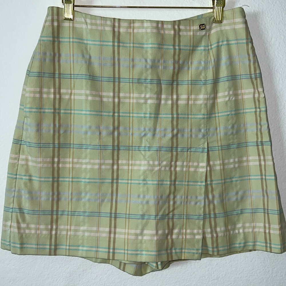 St. John Sport By Marie Gray High Waisted Skort Shorts Size 8